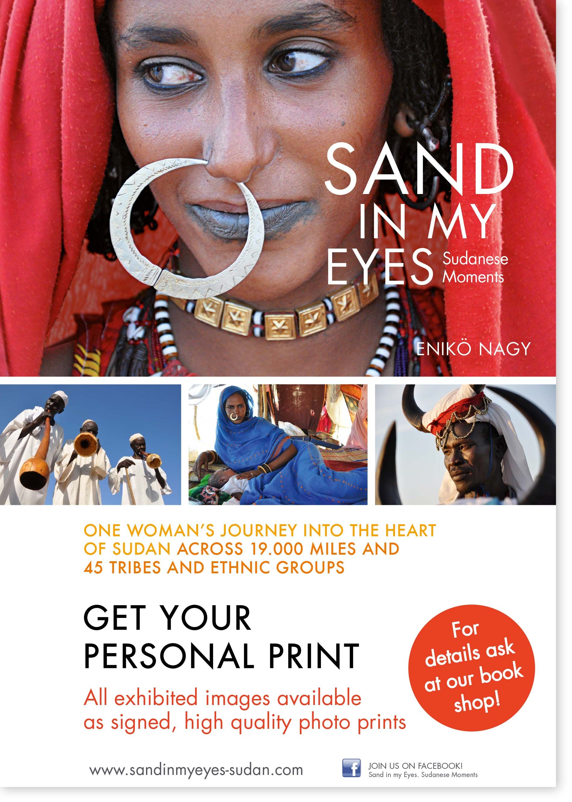Sand in my Eyes Werbeposter für das Buch