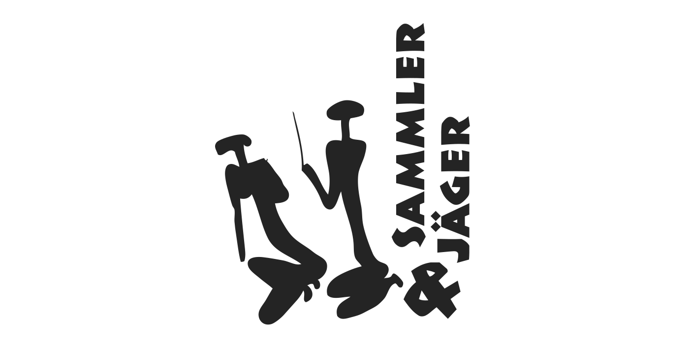 glutrot Logodesign Sammler und Jäger